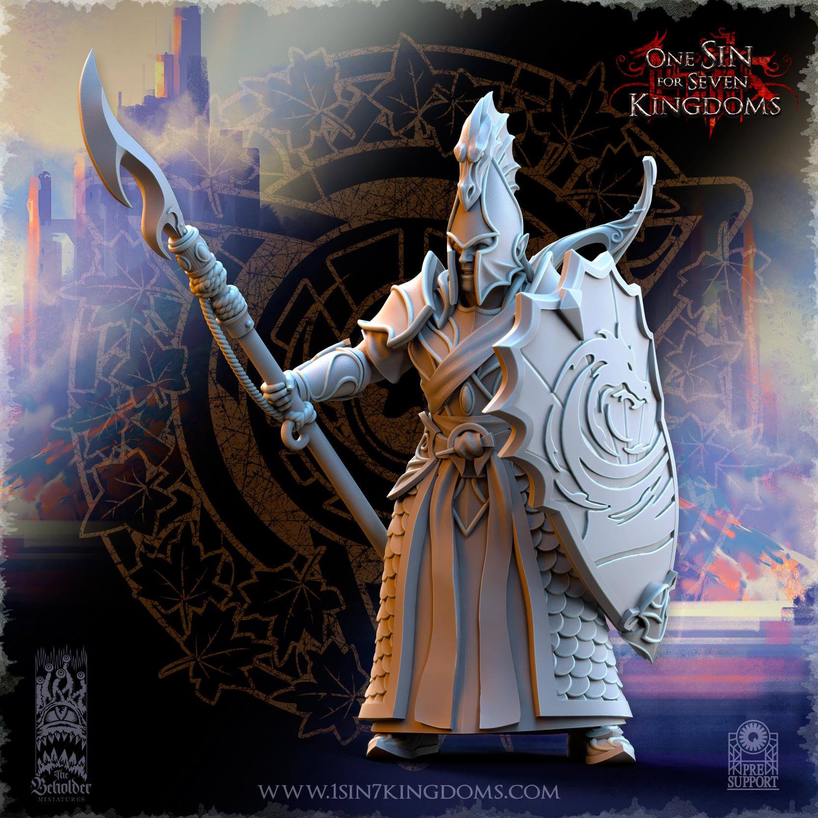 Ilithien Coastland Militia - Silvermoor Elves - One Sin for Seven Kingdoms - Beholder Miniatures