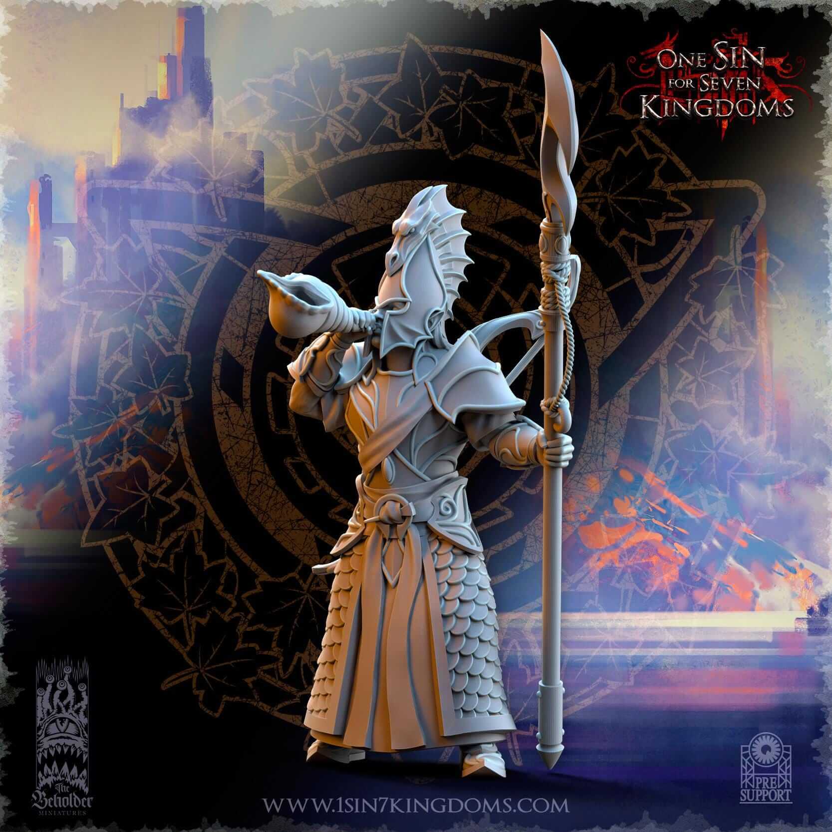Ilithien Coastland Militia - Silvermoor Elves - One Sin for Seven Kingdoms - Beholder Miniatures