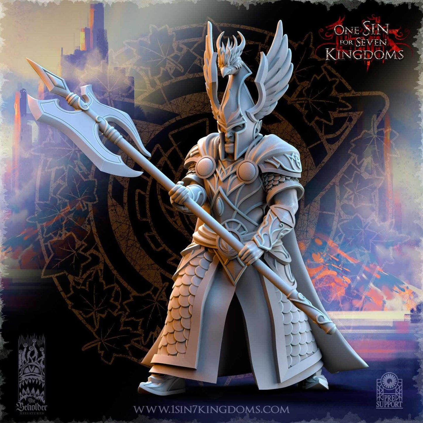 Searing Bird Guardians - Silvermoor Elves - One Sin for Seven Kingdoms - Beholder Miniatures