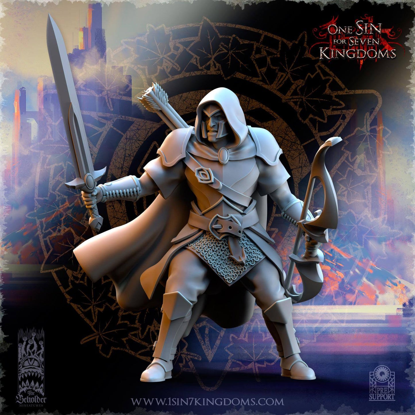 Shades of Ashur - Silvermoor Elves - One Sin for Seven Kingdoms - Beholder Miniatures