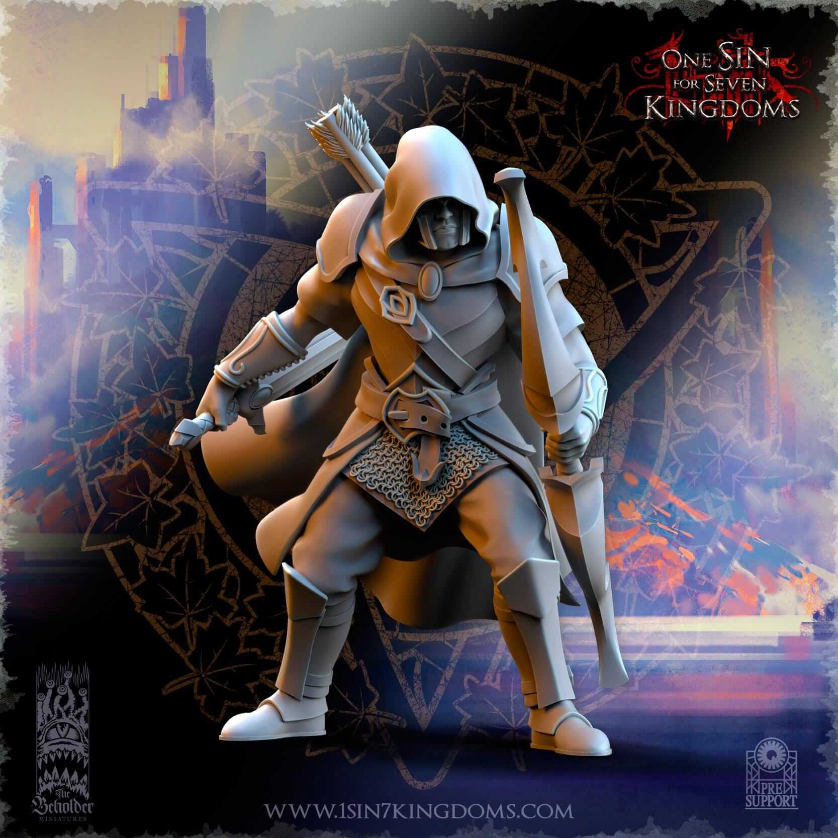 Shades of Ashur - Silvermoor Elves - One Sin for Seven Kingdoms - Beholder Miniatures