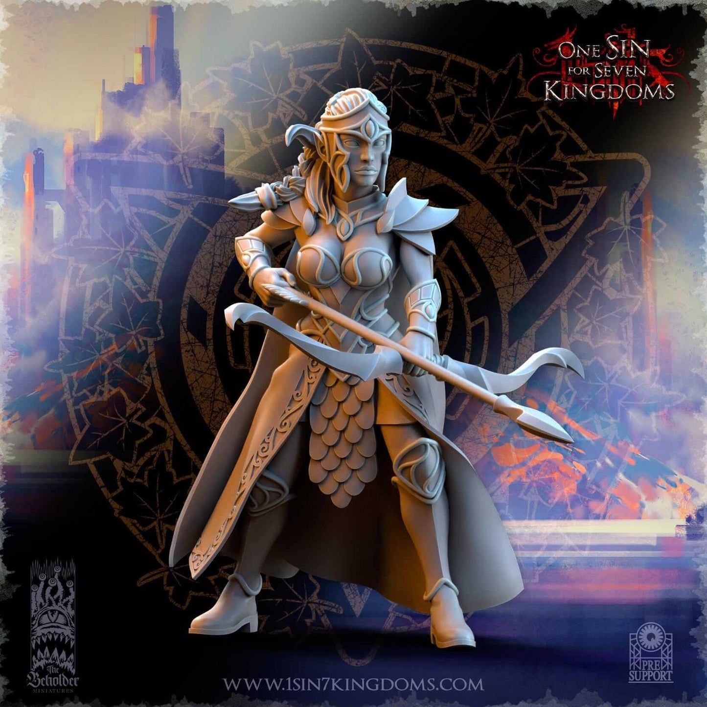 Sisterhood Archers- Silvermoor Elves - One Sin for Seven Kingdoms - Beholder Miniatures