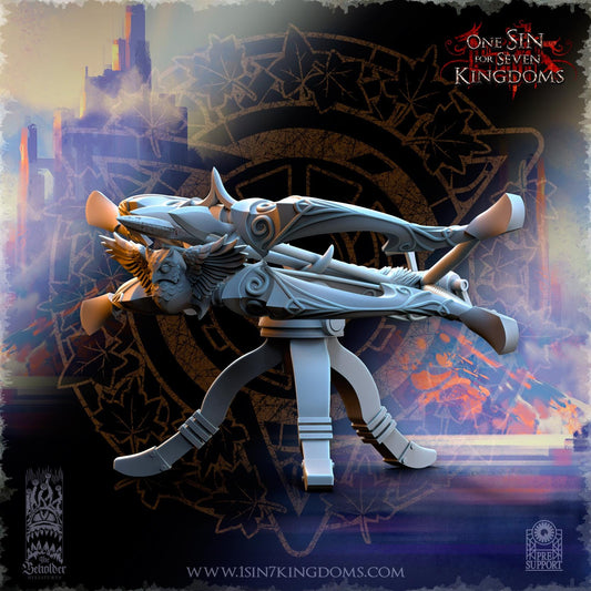 Bolt thrower Ballista - Silvermoor Elves - One Sin for Seven Kingdoms - Beholder Miniatures