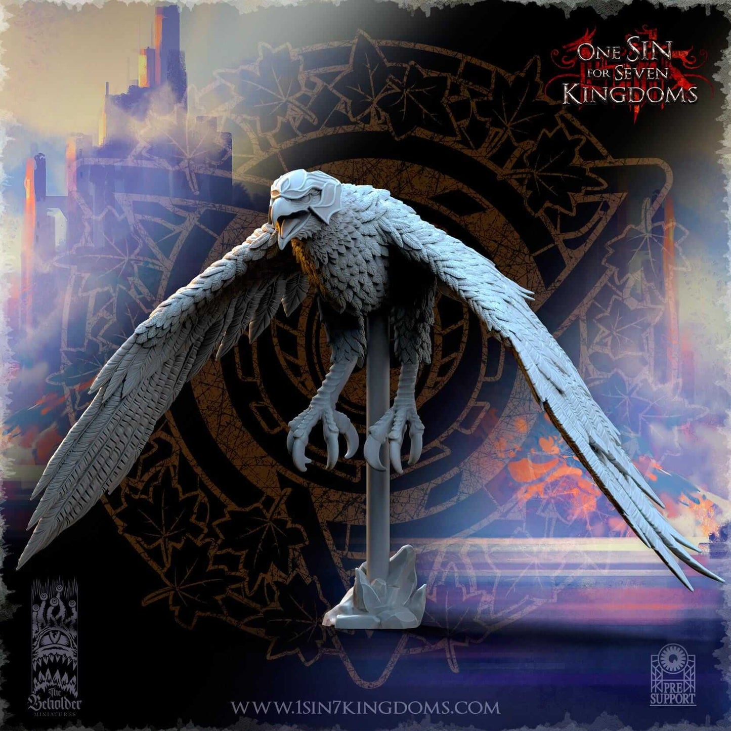 Great Eagle - Silvermoor Elves - One Sin for Seven Kingdoms - Beholder Miniatures