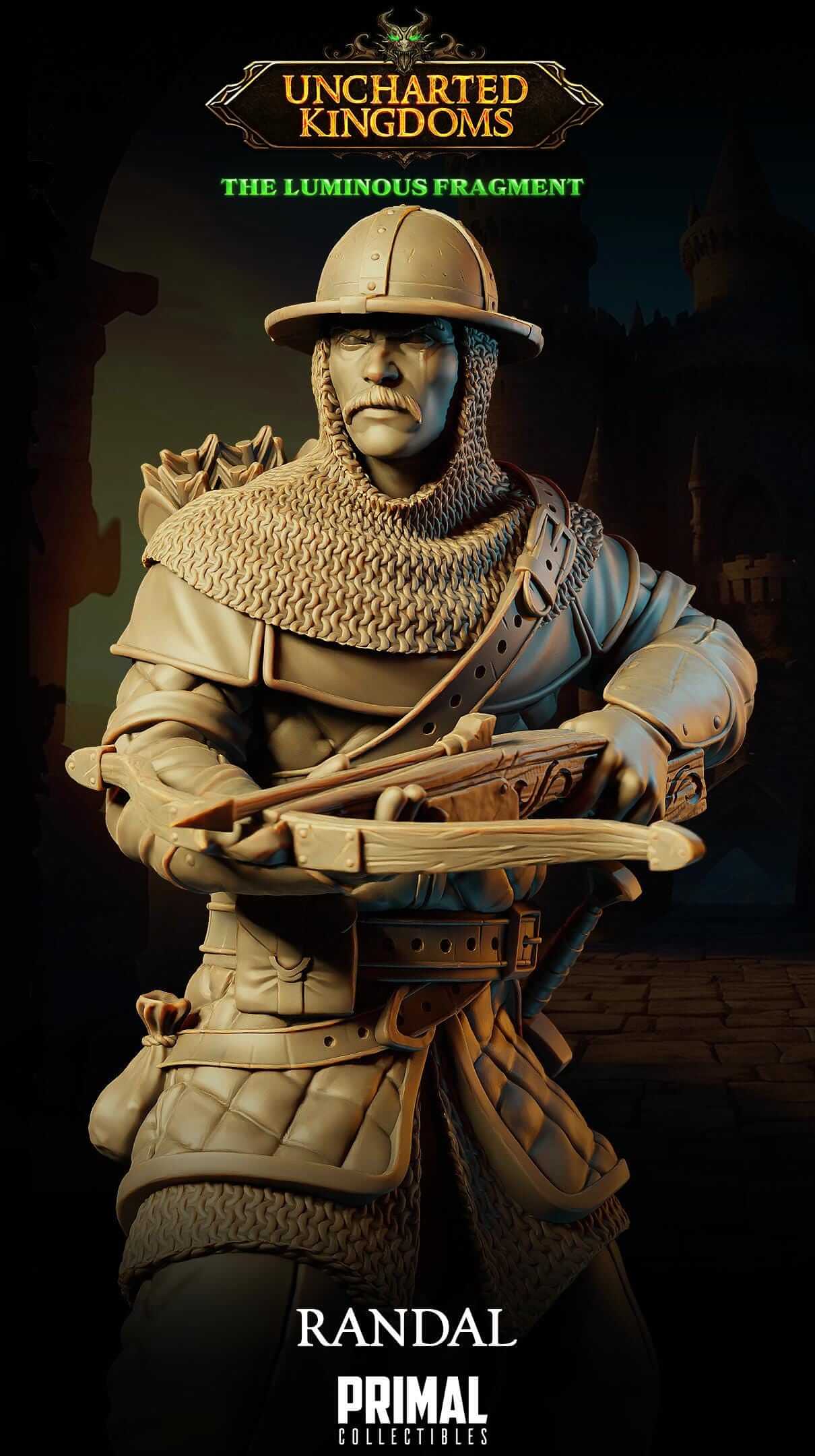 Randal Soldier - Uncharted Kingdoms 3D Printed Resin RPG/Tabletop/Boardgames Miniature Primal Collectibles