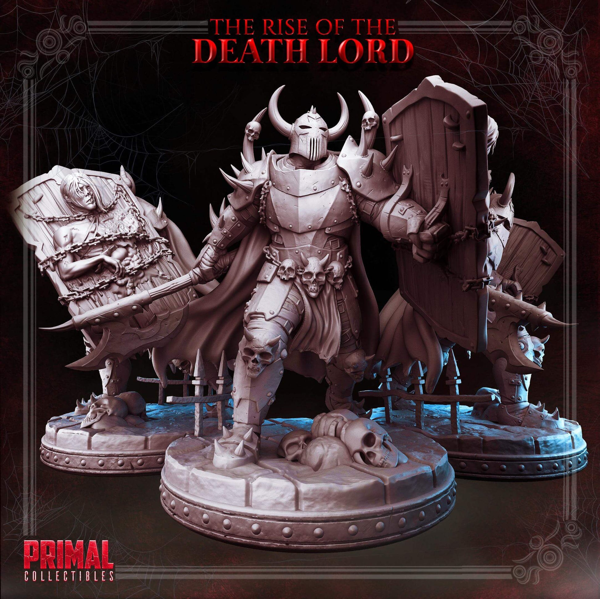 Kalsour Dark Knight - The Rise of the Death Lord Masters of Dungeons Quest Miniature Primal Collectibles