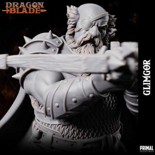 Glimgor Dark Dwarf - Dragonblade - Masters of Dungeon Quest
