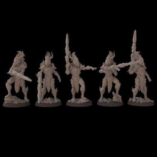 Primeval Fireborns - Aeldari Fire Dragon Proxy - Fantasy Cult Miniatures