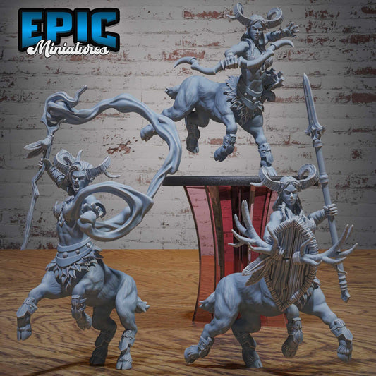 Faun Centaur set - D&D Epic Miniatures   and Dragons