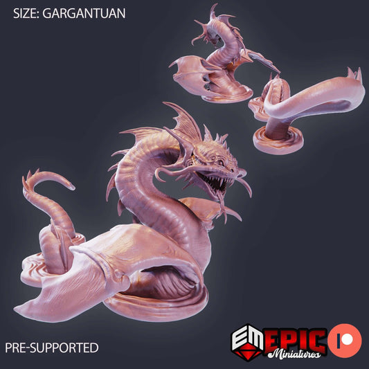 Swamp Wyrm - Epic Miniatures - Dungeons and Dragons
