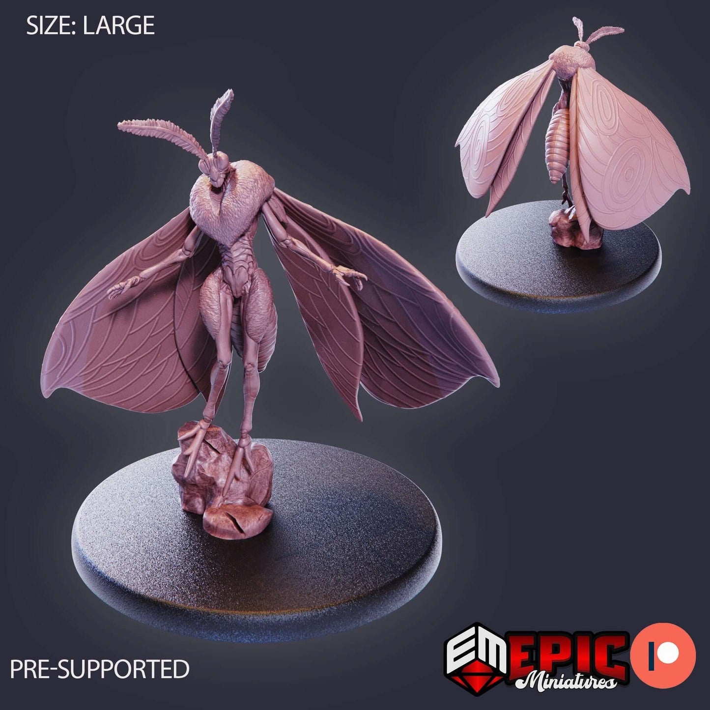 Moth Queen - Epic Miniatures - Dungeons and Dragons