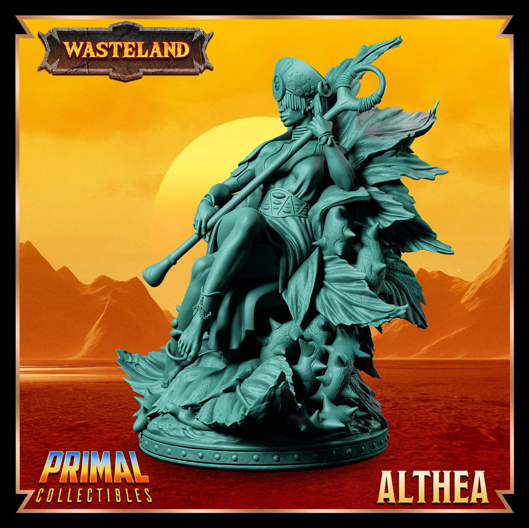 Althea Wasteland 3D Printed Resin RPG/Tabletop/Boardgames Miniature Primal Collectibles