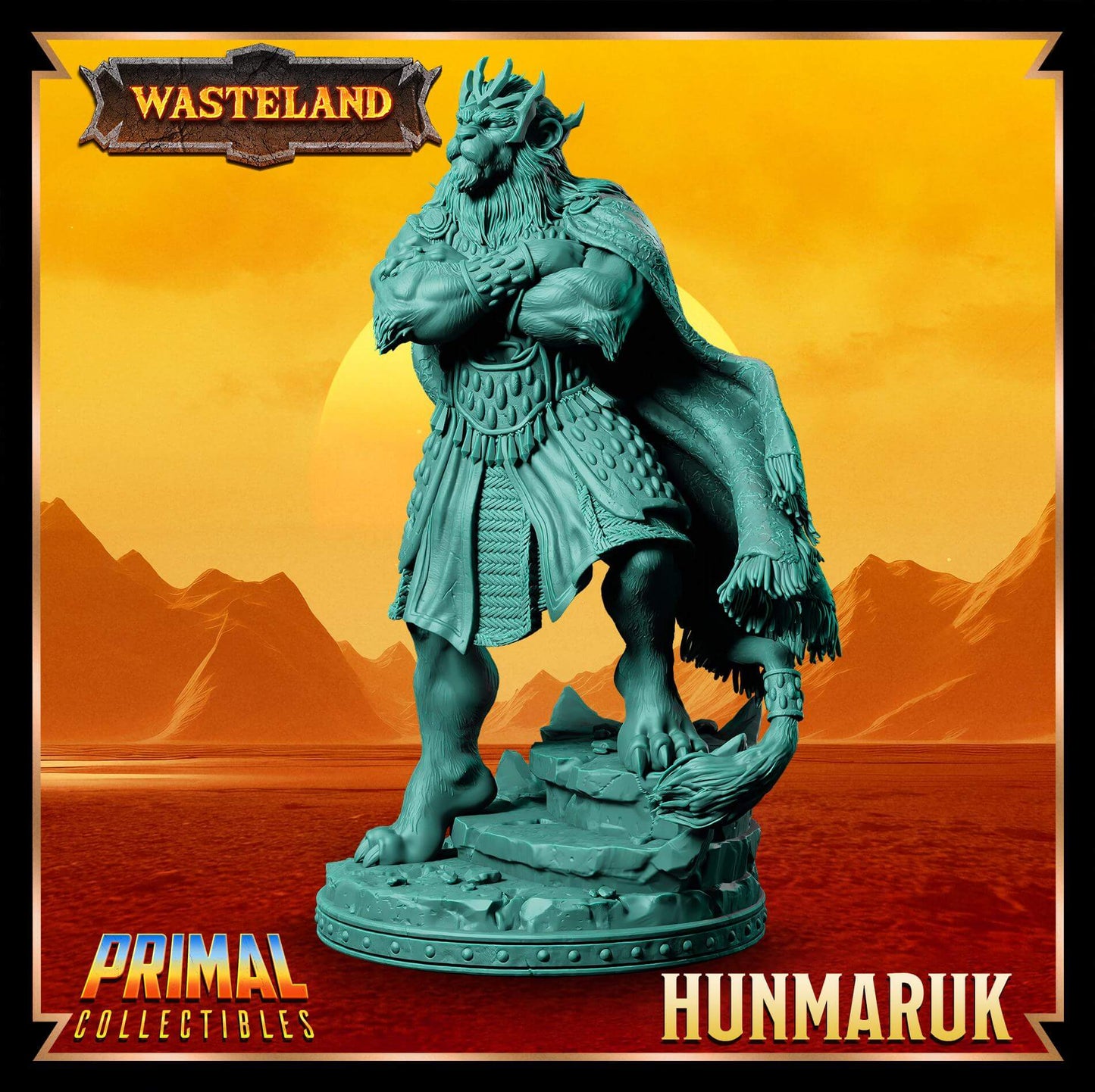 Hunmaruk Wasteland 3D Printed Resin RPG/Tabletop/Boardgames Miniature Primal Collectibles