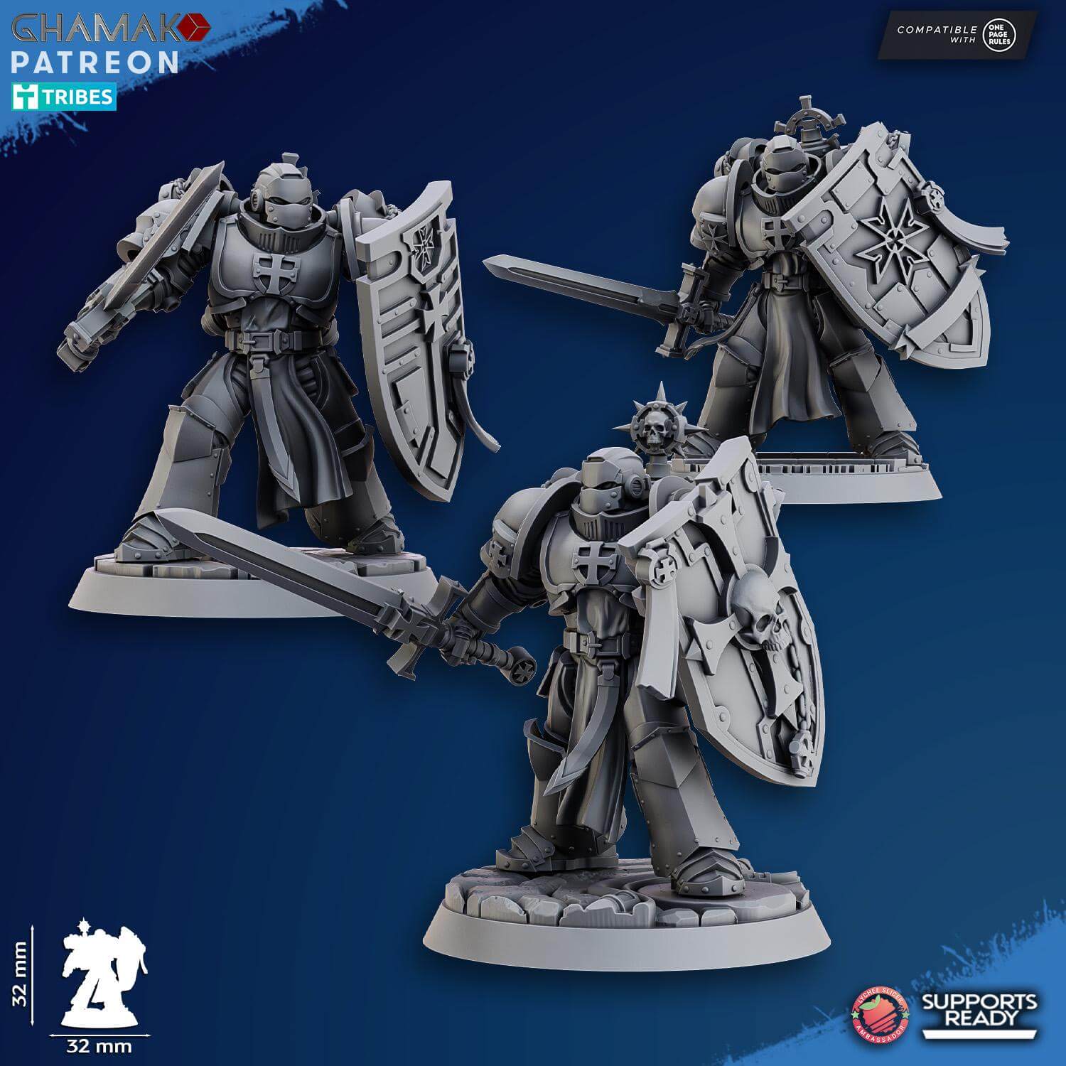 Sanctified Crusaders - Bladeguard - Ghamak Miniatures