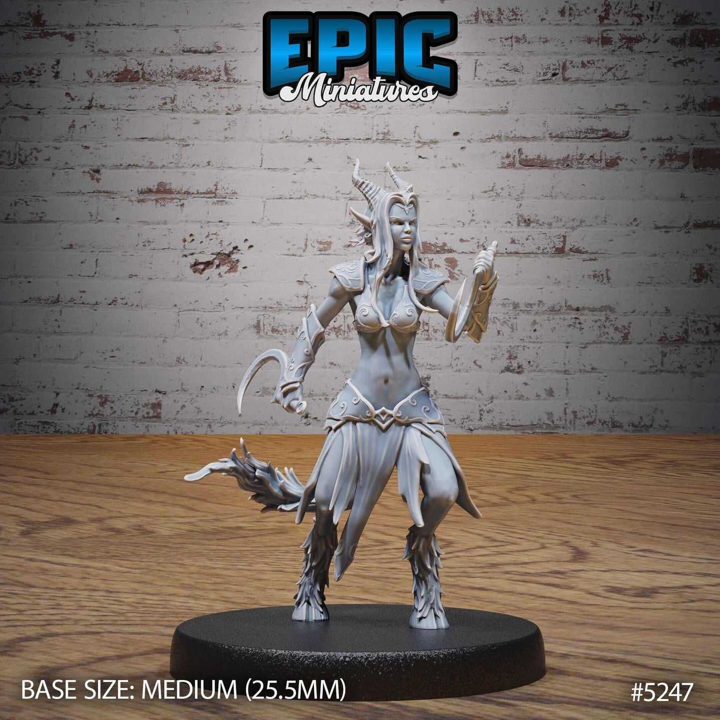 Satyr Tiefling Female set - D&D Epic Miniatures   and Dragons