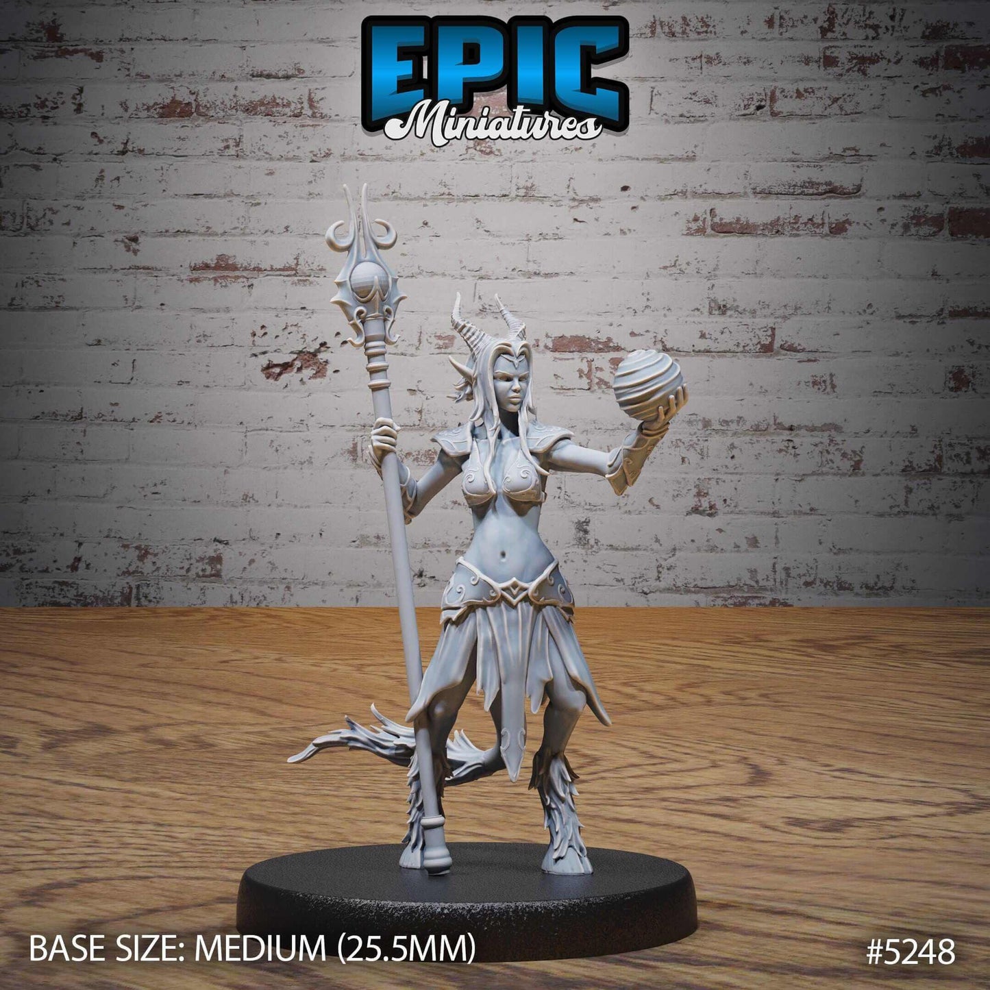 Satyr Tiefling Female set - D&D Epic Miniatures   and Dragons