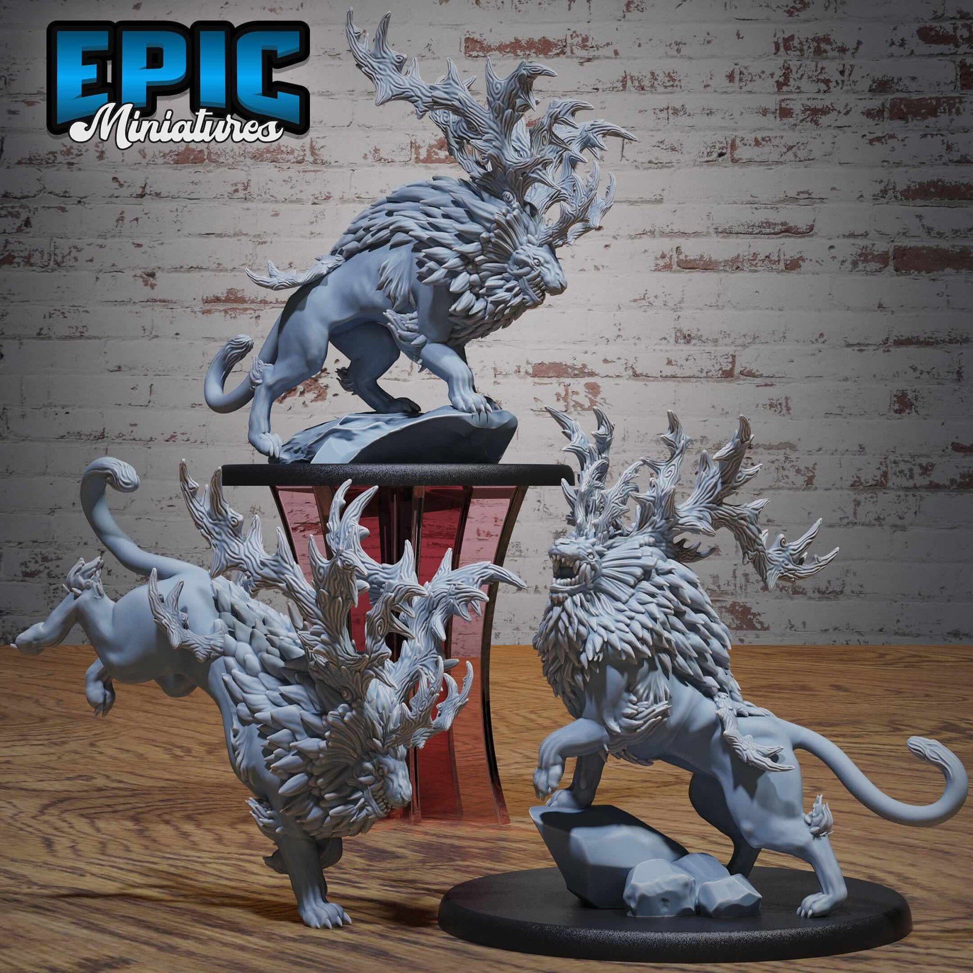 Horned Forest Beast - Epic Miniatures - Dungeons and Dragons