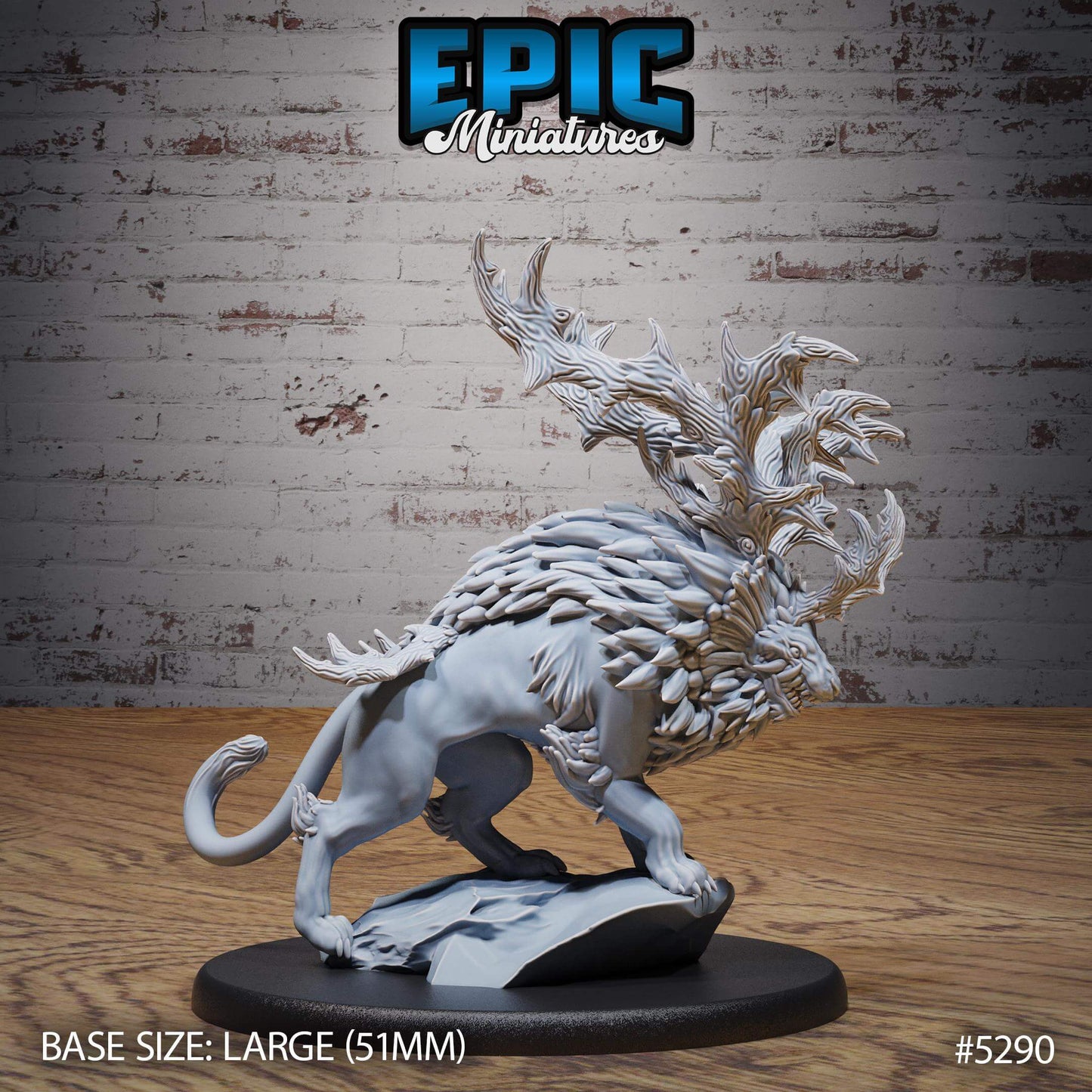 Horned Forest Beast - Epic Miniatures - Dungeons and Dragons
