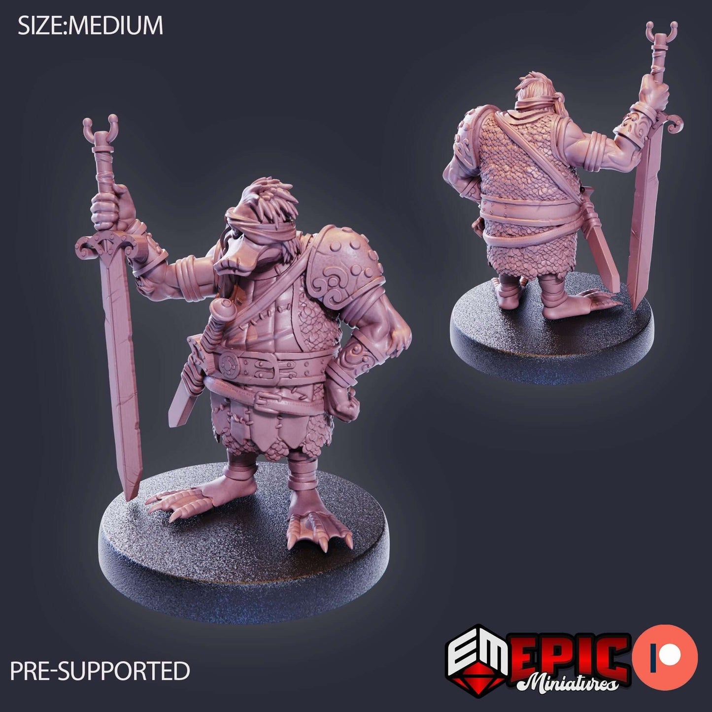 Duck Folk Mercenaries - Epic Miniatures - Dungeons and Dragons