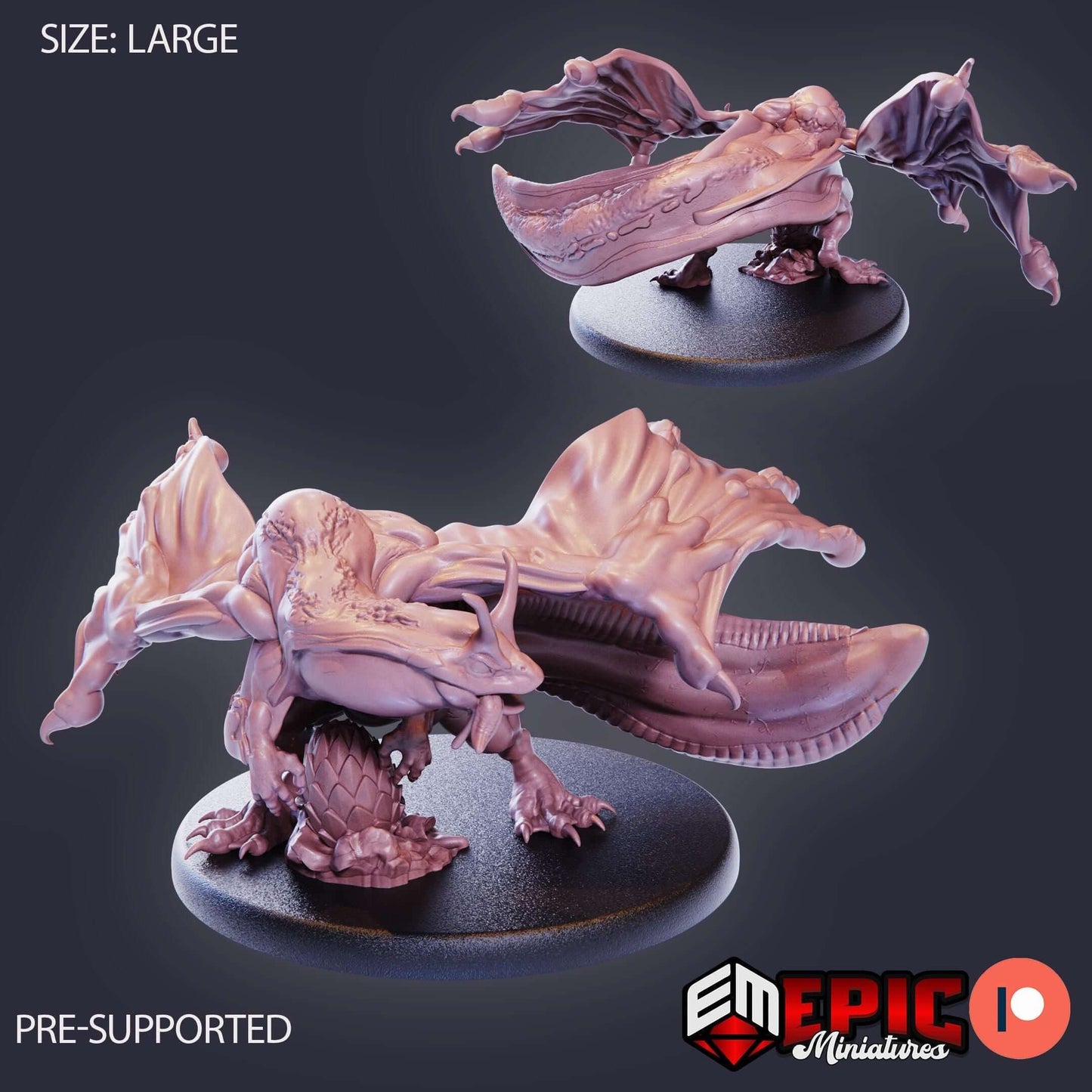 Frog Dragon - Epic Miniatures - Dungeons and Dragons