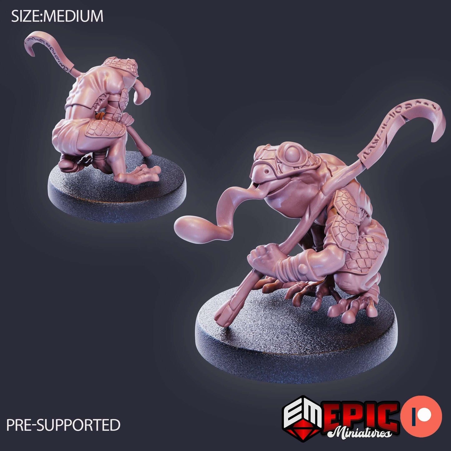 Poison Frog Bullywig - Epic Miniatures - Dungeons and Dragons