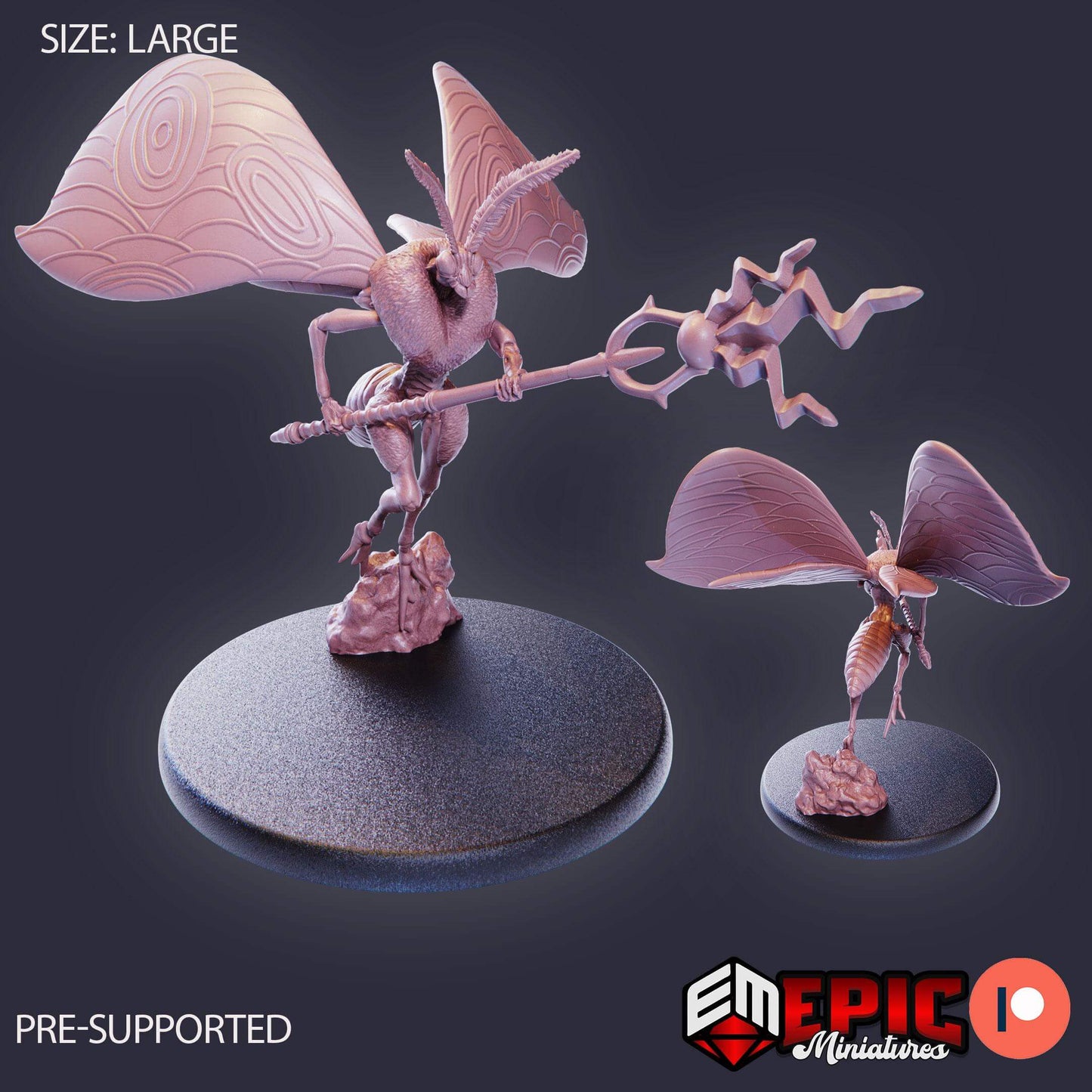 Moth Queen - Epic Miniatures - Dungeons and Dragons