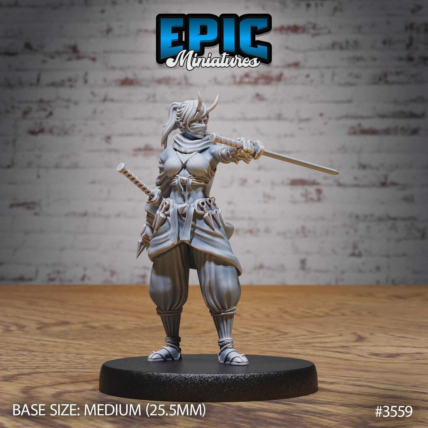 Dark Kunoichi - Epic Miniatures - Dungeons and Dragons