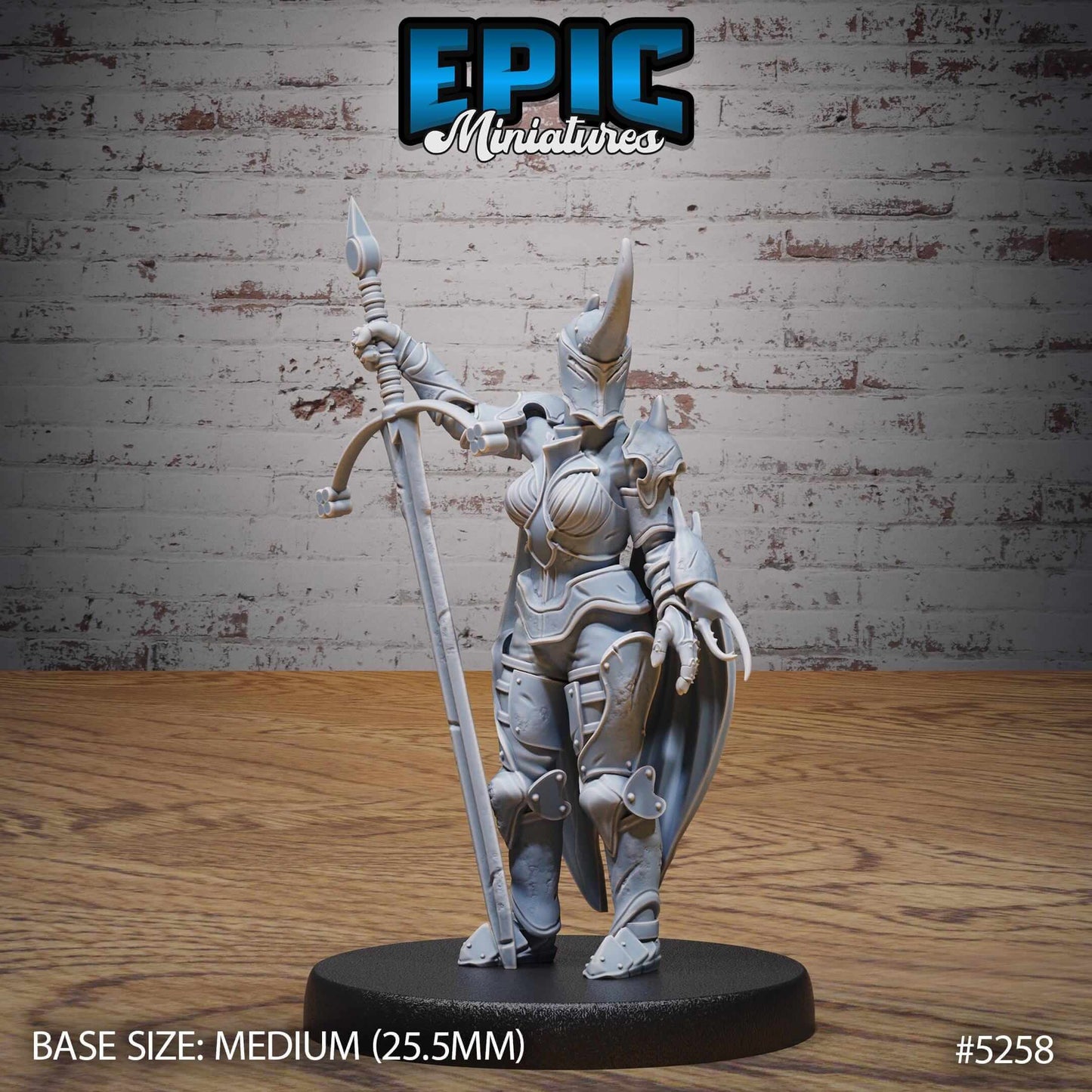 Insect Knight Lady - Epic Miniatures - Dungeons and Dragons