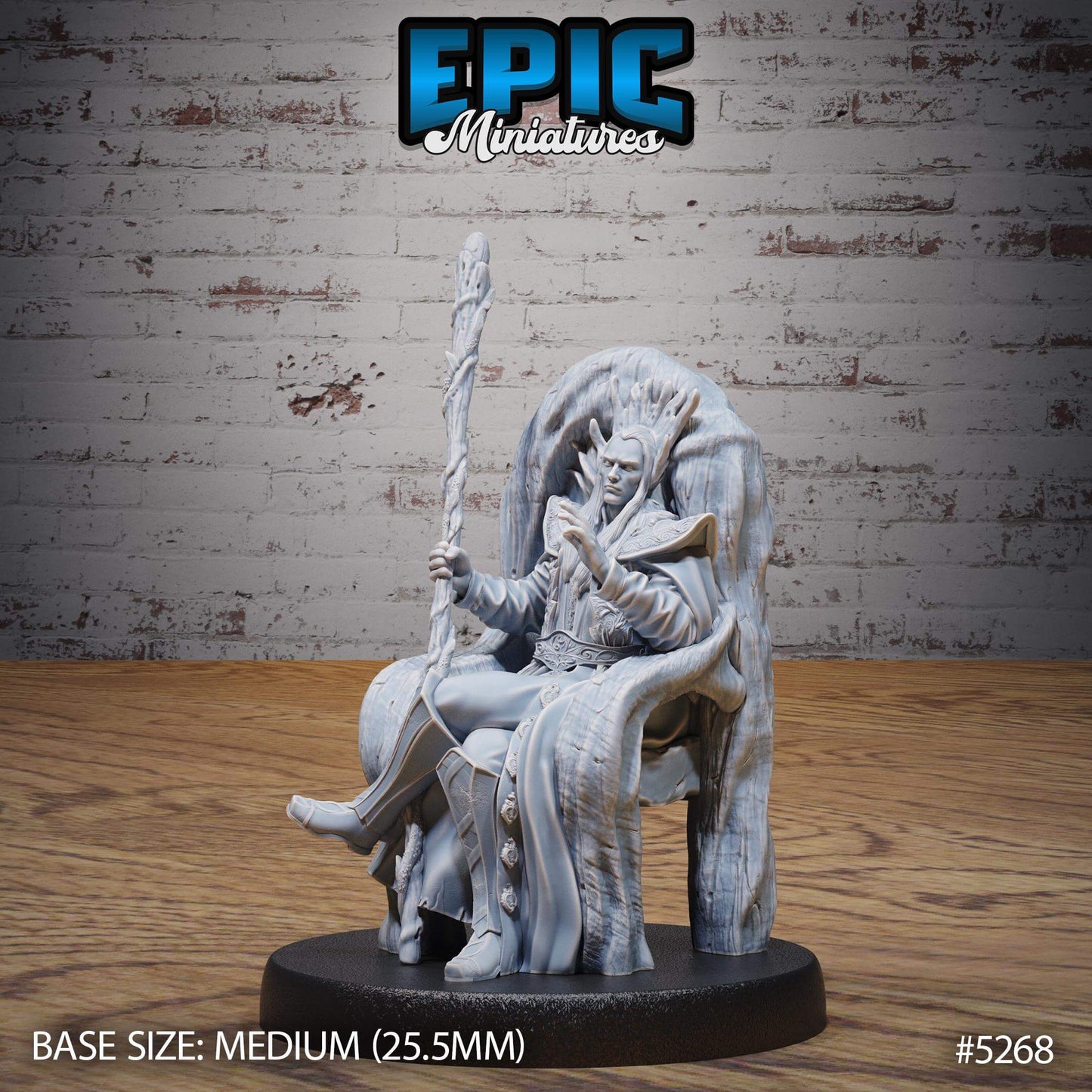 3D Resin Miniature High Elf King - D&D Epic Miniatures