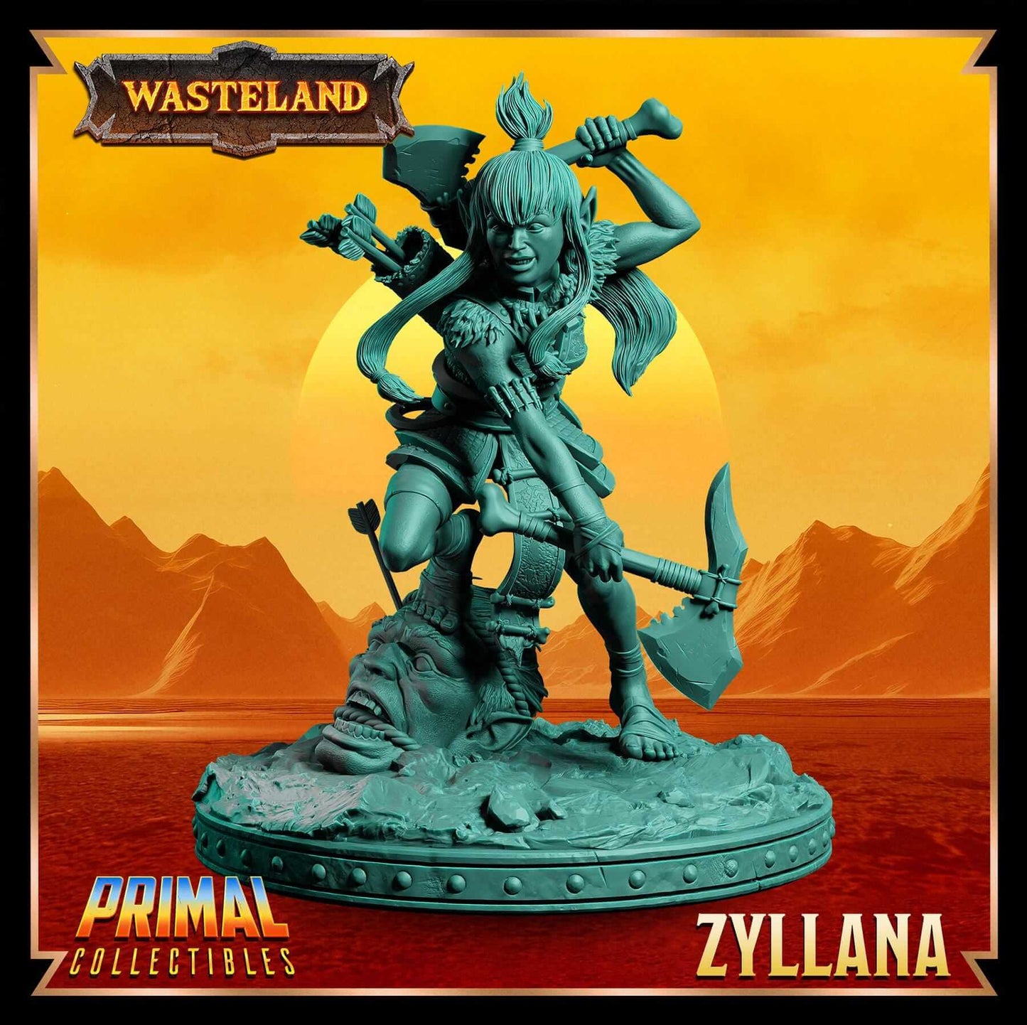 Zyllana Wasteland 3D Printed Resin RPG/Tabletop/Boardgames Miniature Primal Collectibles
