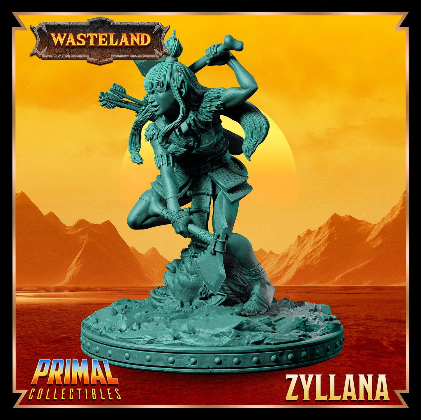 Zyllana Wasteland 3D Printed Resin RPG/Tabletop/Boardgames Miniature Primal Collectibles