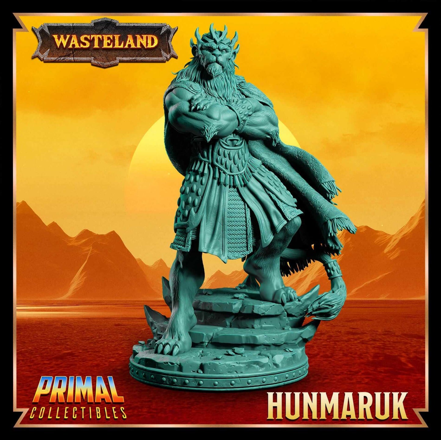 Hunmaruk Wasteland 3D Printed Resin RPG/Tabletop/Boardgames Miniature Primal Collectibles