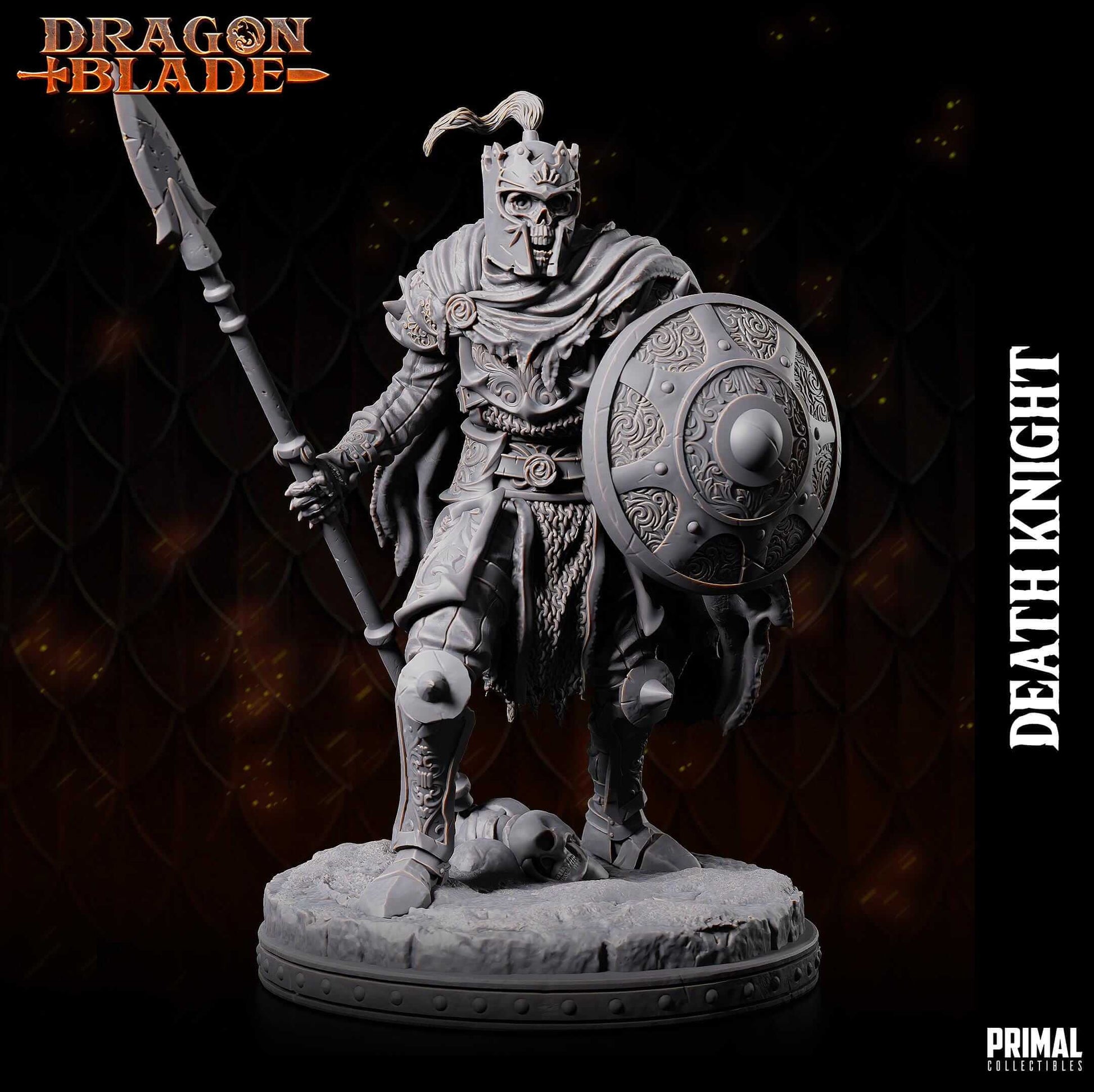 Death Knight with spear Dragonblade - Masters of Dungeon Quest