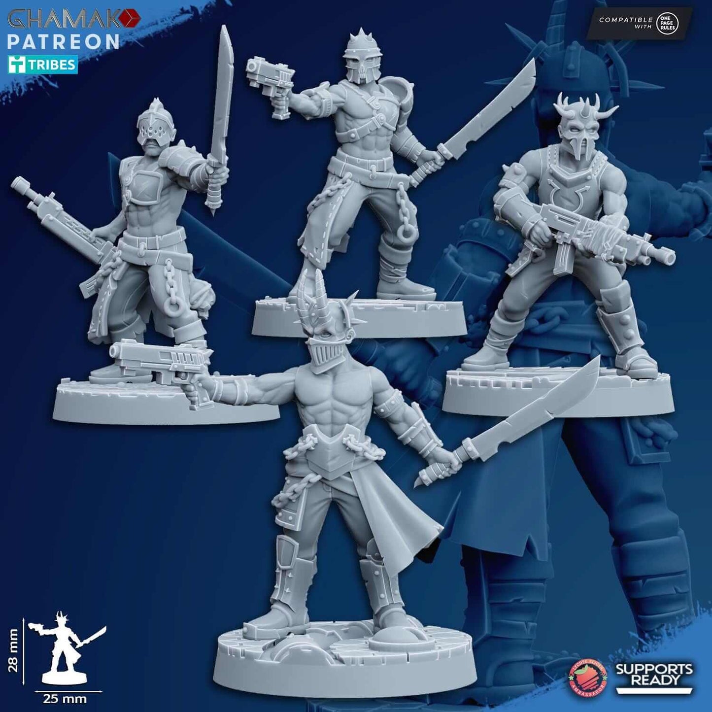 Chaotic Cultist - Ghamak Miniatures Grimdark Void Marines Traitor