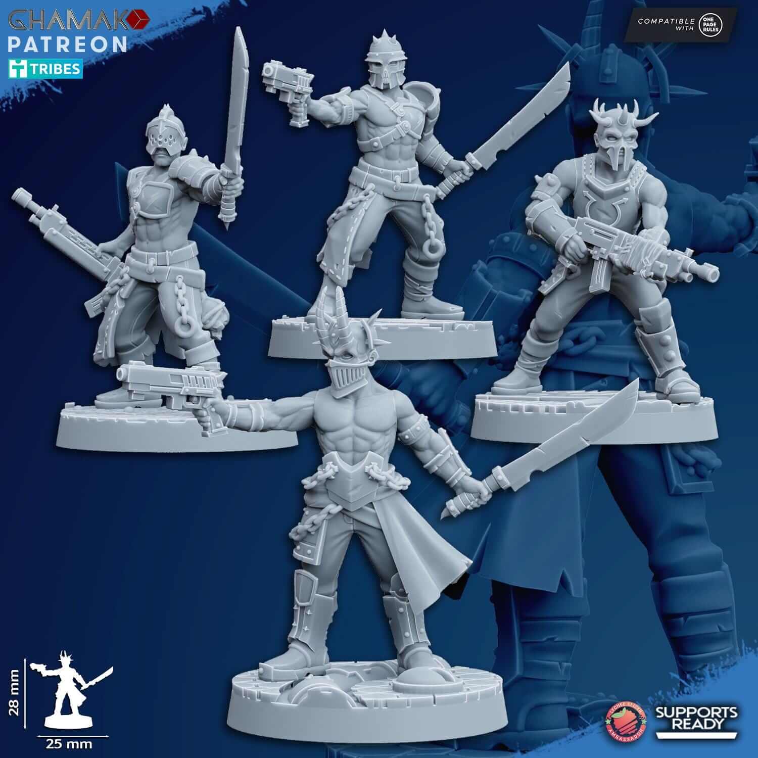 Chaotic Cultist - Ghamak Miniatures Grimdark Void Marines Traitor