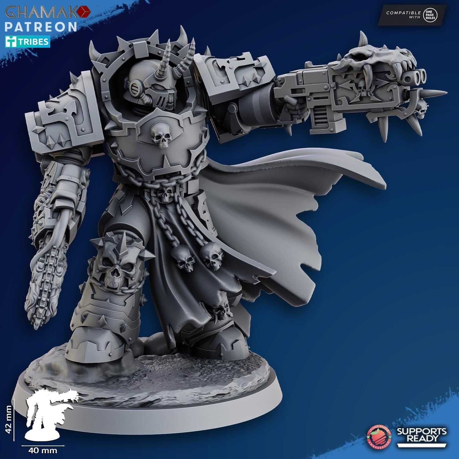Exterminator Lord 2 - GrimDark Traitor - 40k Proxy