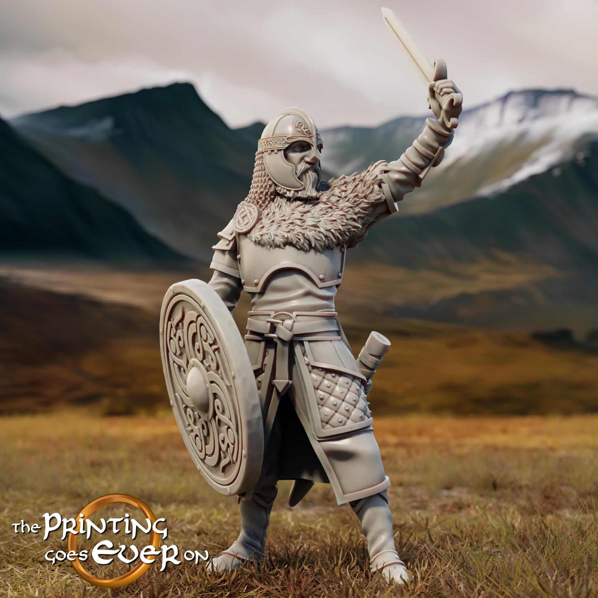 King Teobald foot and mounted - Last Stand - Printing Goes Ever On