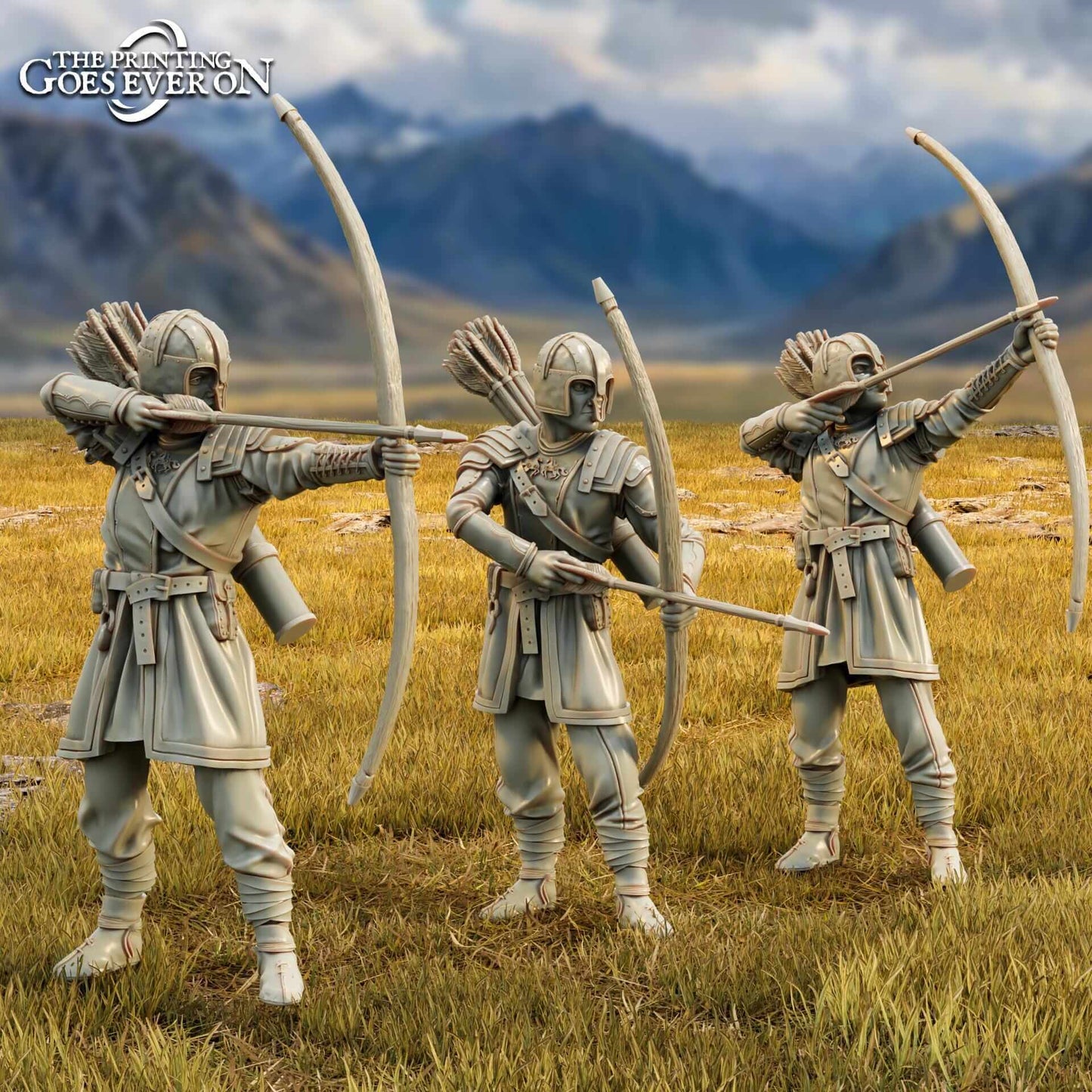 Riddermercia Archers on foot and Mounted -Tales of the Wind and Saddle - Printing Goes Ever On