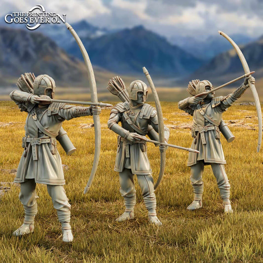 Riddermercia Archers on foot and Mounted -Tales of the Wind and Saddle - Printing Goes Ever On