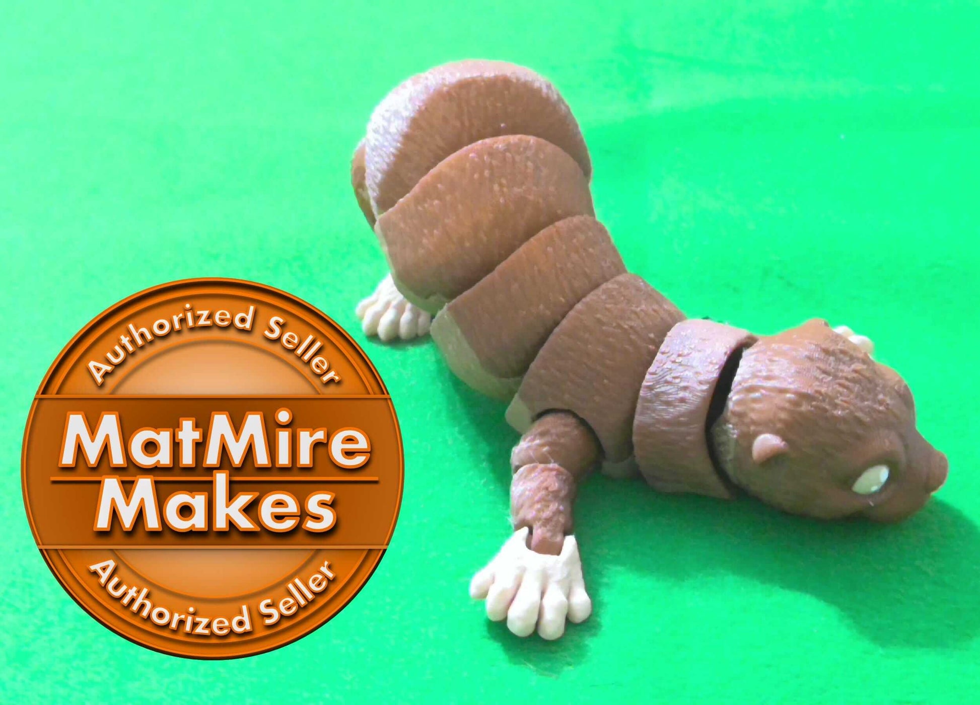Otter, Articulated fidget, Print-In-Place, Otter Flexi