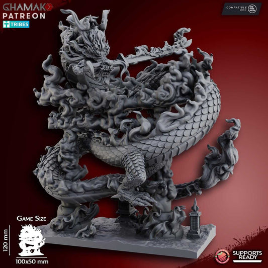 Fire Dragon - Miniatures by Ghamak