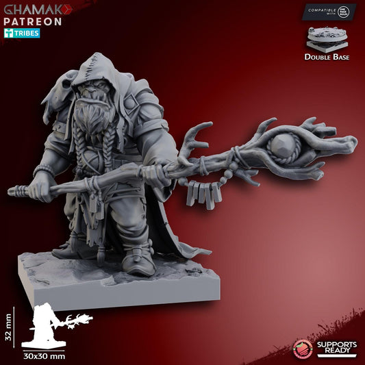 Orc Shaman on Foot - Ghamak Miniatures