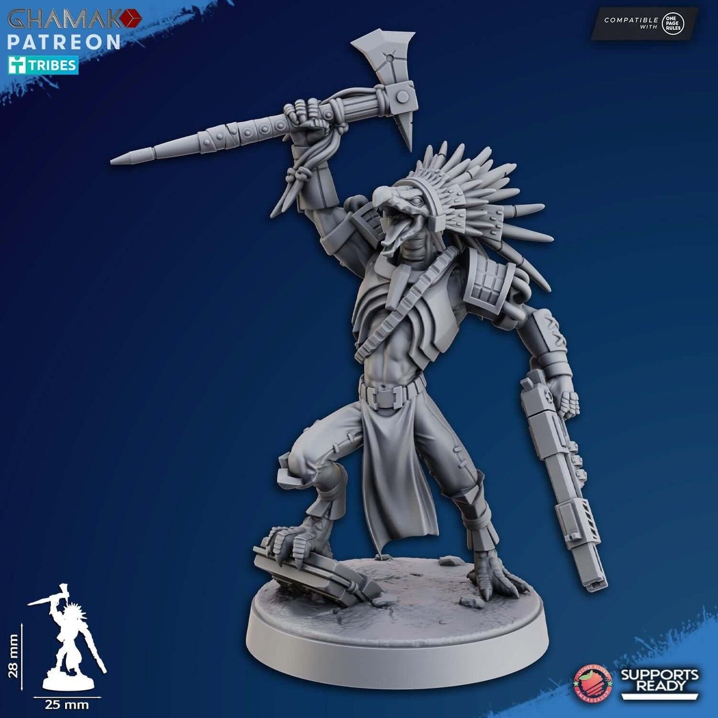 Tribal Chief - Kroot Proxies - Ghamak Miniatures