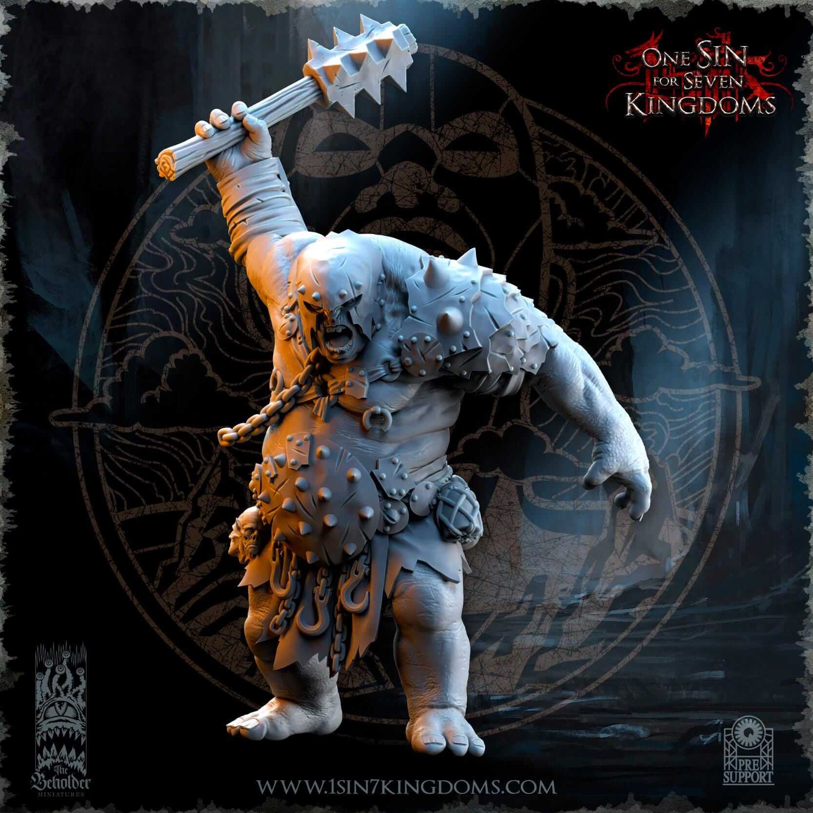 Orrok the Renegade Ogre - One Sin for Seven Kingdoms - Beholder Miniatures