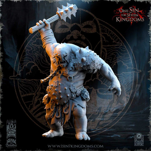 Orrok the Renegade Ogre - One Sin for Seven Kingdoms - Beholder Miniatures