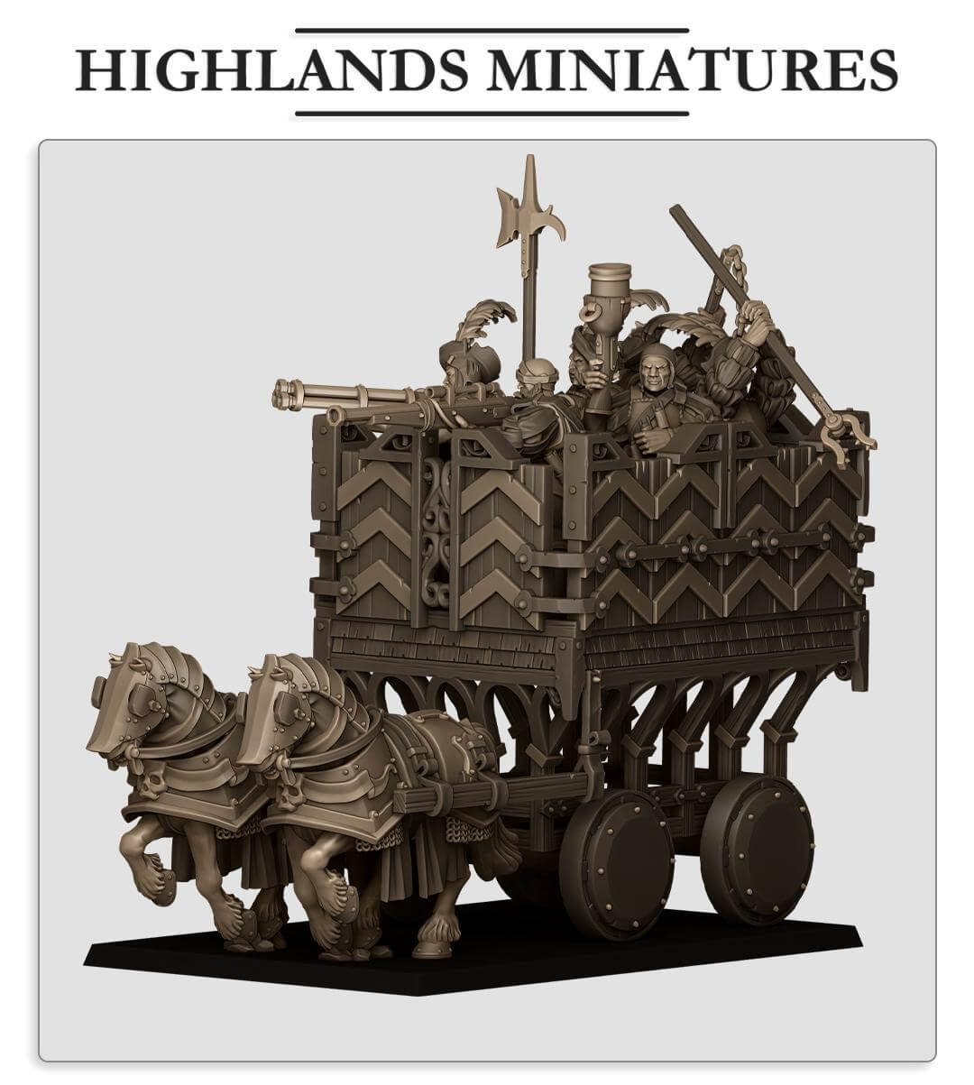 Sunland Armored Wagon - Highlands Miniatures