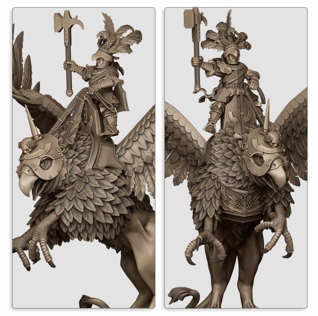 Sunland Emperor on Griffon - Highlands Miniatures