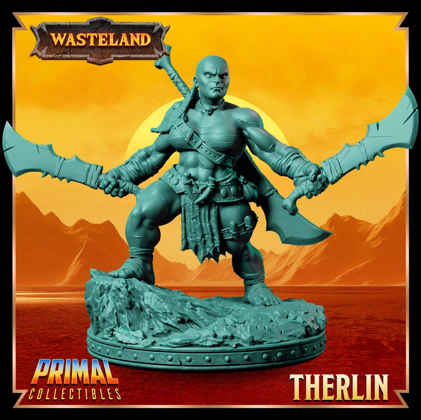Therlin Dwarf - Wasteland 3D Printed Resin RPG/Tabletop/Boardgames Miniature Primal Collectibles