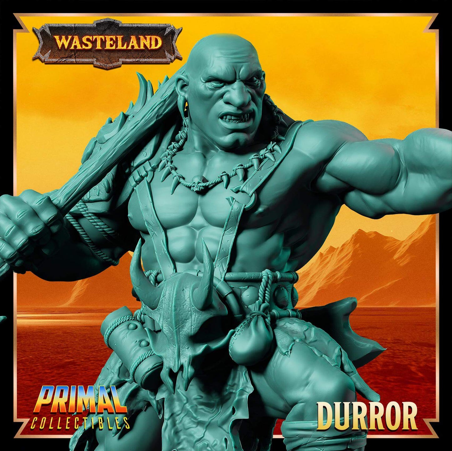 Durror Dwarf - Wasteland 3D Printed Resin RPG/Tabletop/Boardgames Miniature Primal Collectibles