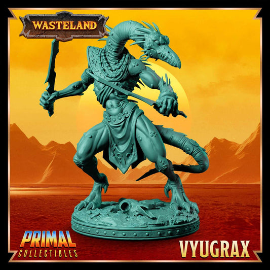 Vyugrax Draconian - Wasteland 3D Printed Resin RPG/Tabletop/Boardgames Miniature Primal Collectibles